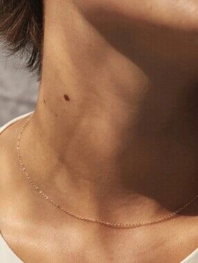 NEW 14K Yellow Gold Enchantia Boho Minimalist Dainty Chain Luxury Necklace